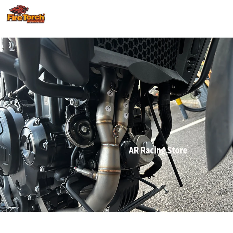 

For VOGE 625DS DS625X 2025 2026 Motorcycle Exhaust System Escape Moto Stainless Steel Front Link Pipe Connect Original Muffler