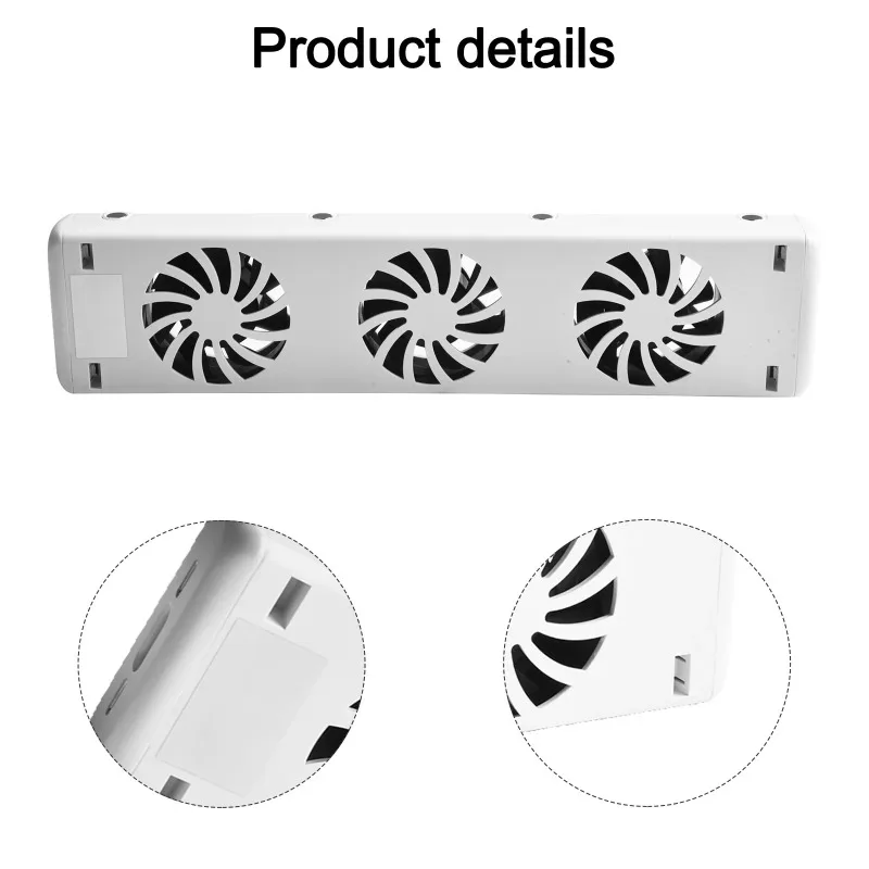 3-Fan Magnetic Intelligent Radiator Fan Smart Radiator Booster Extension Cooling Fan Ventilator Fan Warm Heat Distribution Parts