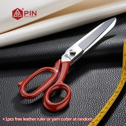 PIN Professional Stainless Steel Tailor Scissors - Ultra Sharp Sewing & Leather Craft Shears, Dressmaking DIY Gifts for Mother