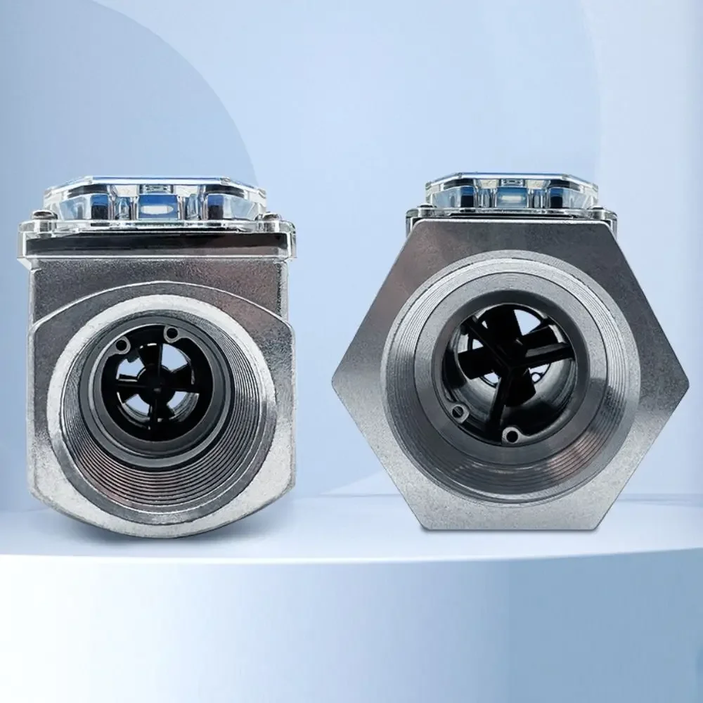 Aluminum Alloy Turbine Flow Meter High Precision Digital Indicator Electronic Flow Meter Portable Anti-Interference Function