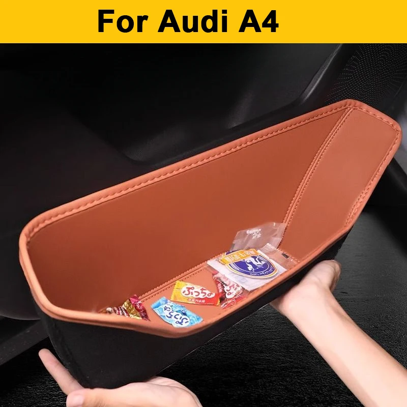 

For Audi A4 TFSI Long Allroad 2015-2025 Car Door Slot Storage Box Cover Leather Glove Box Protective Pad Barrel DecorAccessories
