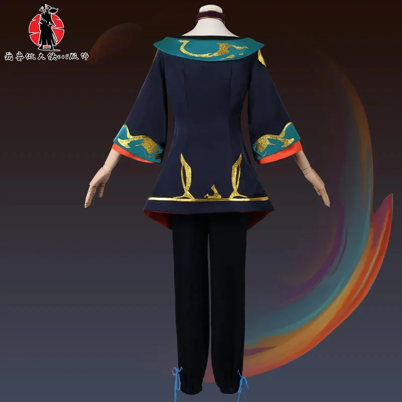 أزياء CyLOL The Visionary HWEI التأثيرية لجميع القديسين وأعياد الميلاد جامعة الأساطير للرجال شعر مستعار من القماش مخصص للعب الأدوار من Hwei