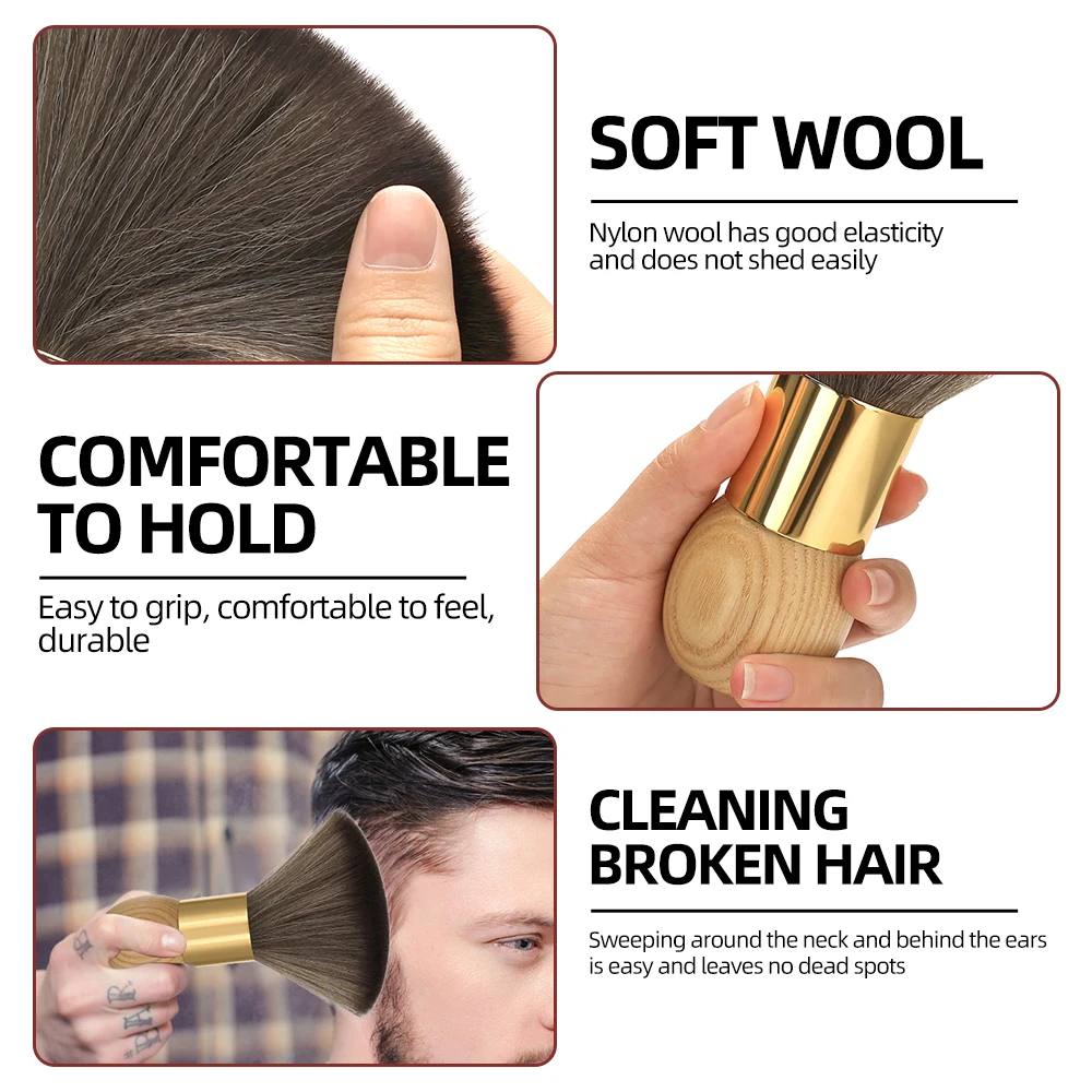 Professional Barber Duster Neck Face Brush