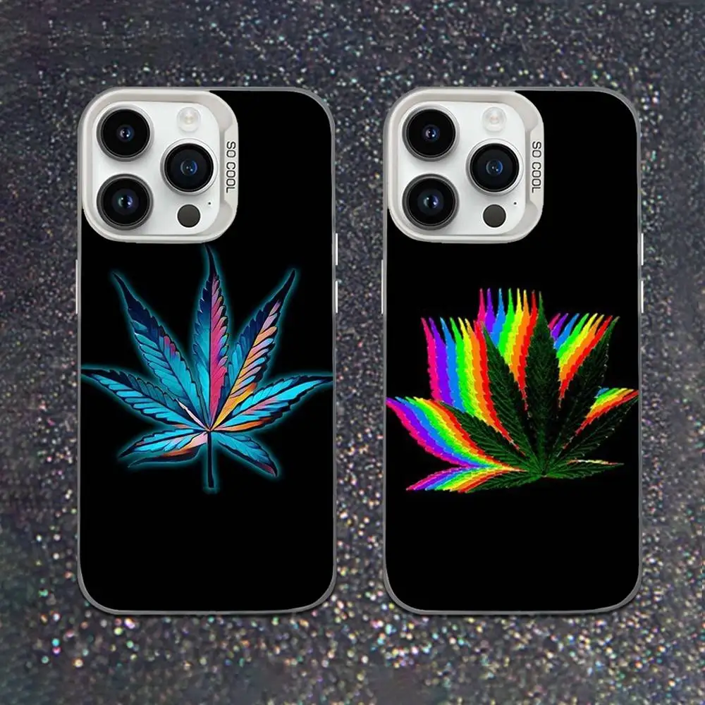 

Abstractionism Art High Weed Phone Case For iPhone 16,15,14,13,12,11,Mini,Pro,XS,SE,MAX White Matte Shockproof Cover