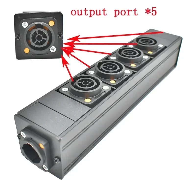 NAC3FPX NAC3MPX PDU Power strip Schuko Powerlink box audio 3P aviation socket1-14AC