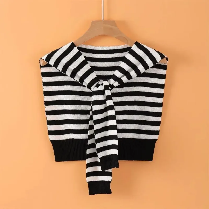 Korean Style Women Air-Conditioning Shawl Teenage Trendy Brand Outfit Warm Shawl Adult Office Neck Protection Matches with Shirt