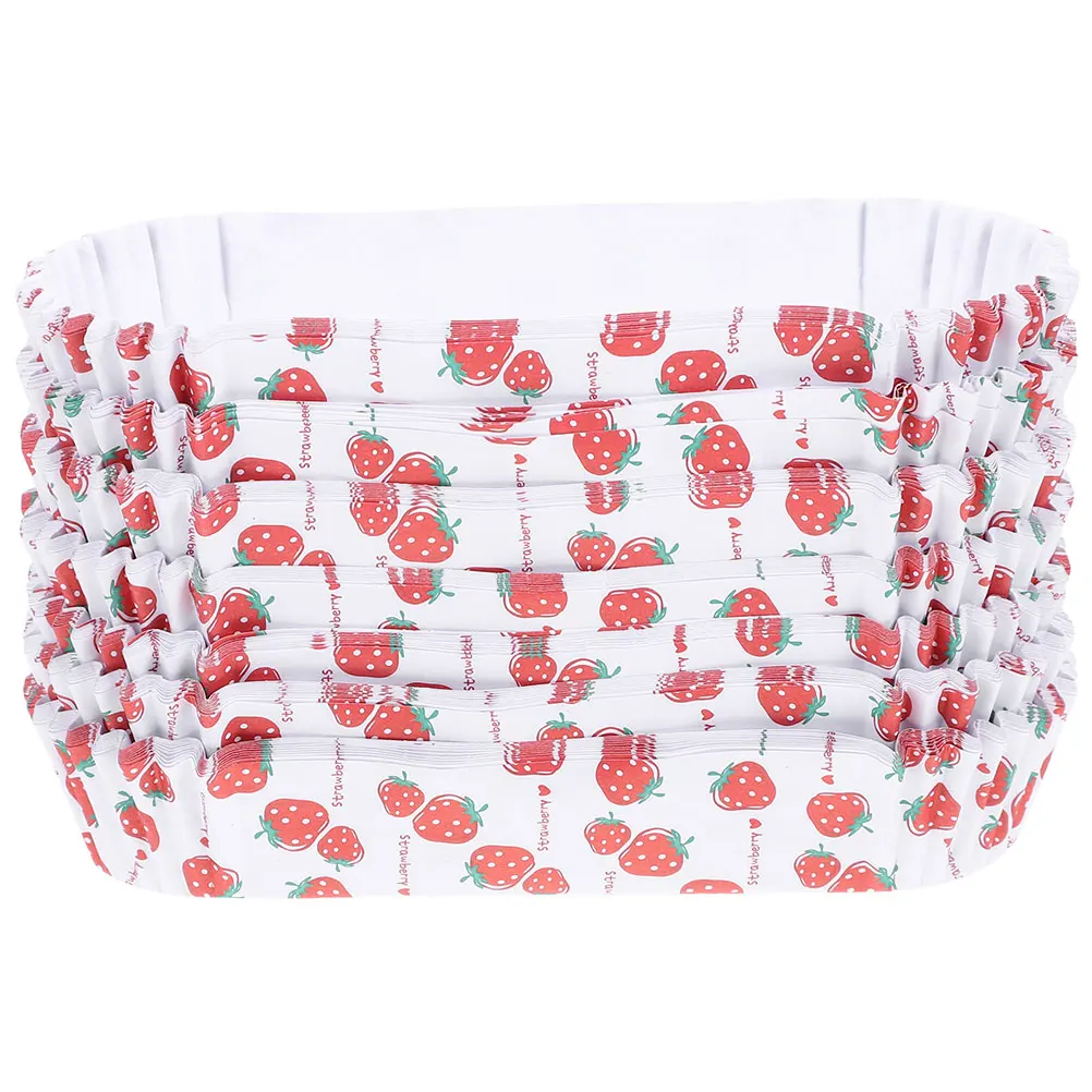 

200 Pcs Film-coated Paper Cup Food Trays Hot Dog Holders for Serving Party Small Baking Takeaway