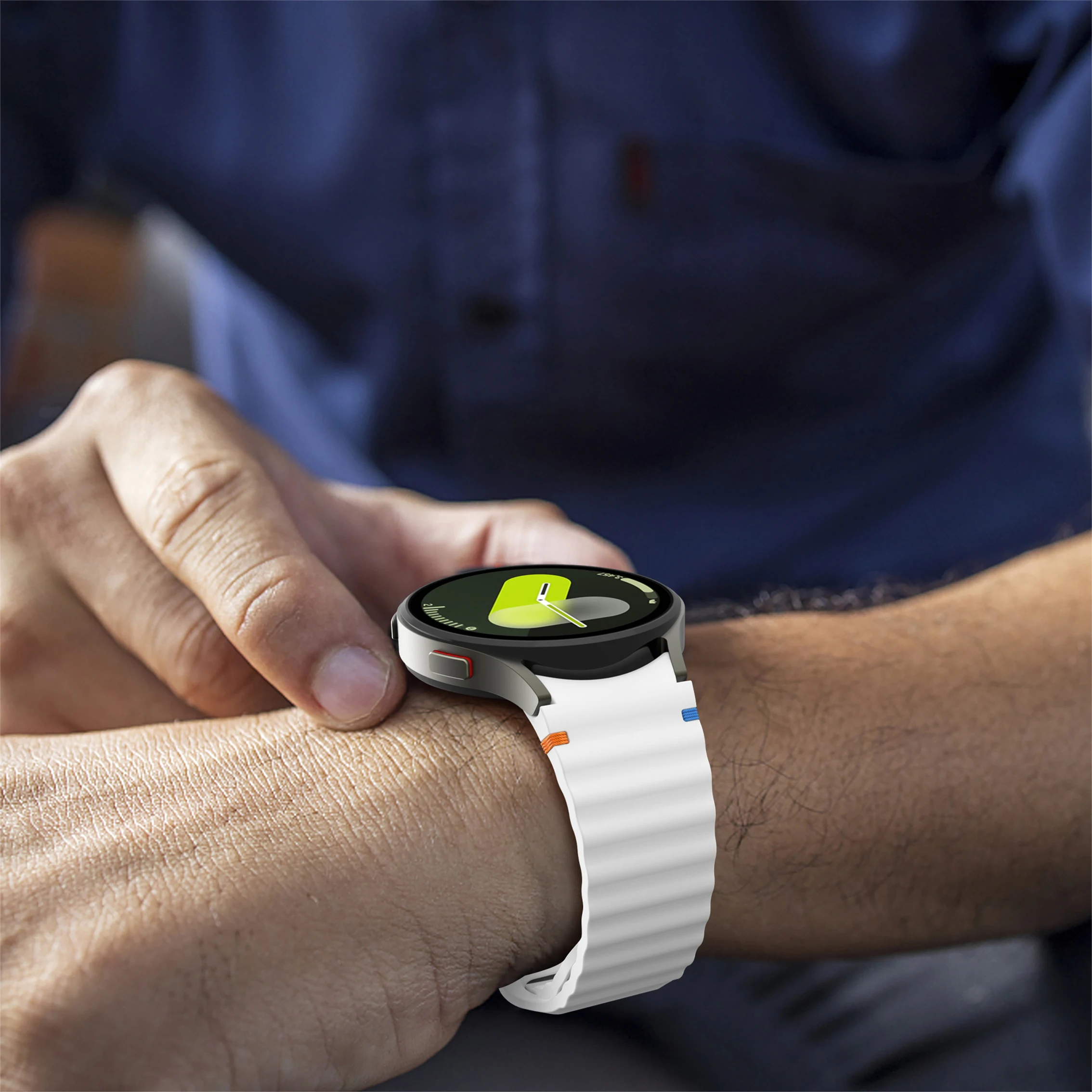 Siliconen band voor Samsung Galaxy Watch7 6 5 4 44 mm 40 mm sporthorloges in plaats van armbanden voor 6/4 Classic 47 mm 46 mm 43 mm 42 mm