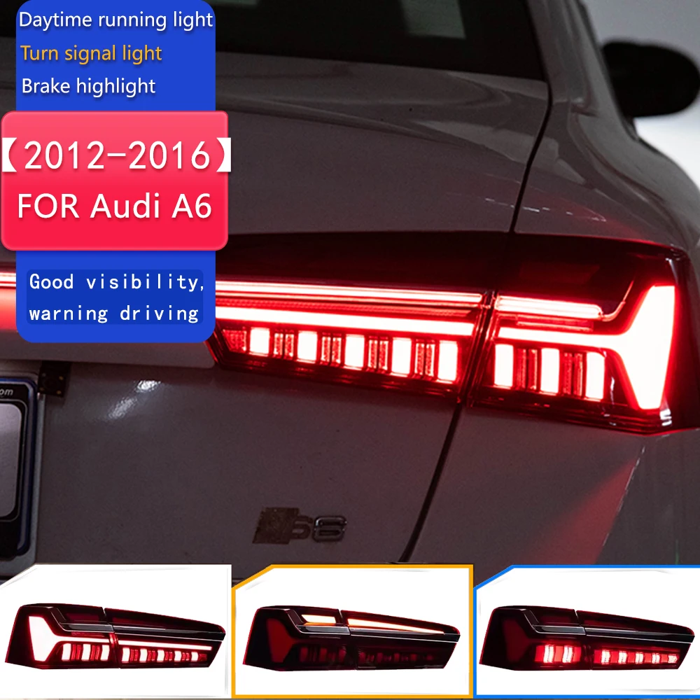 

Car Lights for Audi A6 LED Tail Light 2012-2016 A6 C7 Tail Lamp C8 Design DRL Dynamic Signal Brake Reverse Auto Accessories