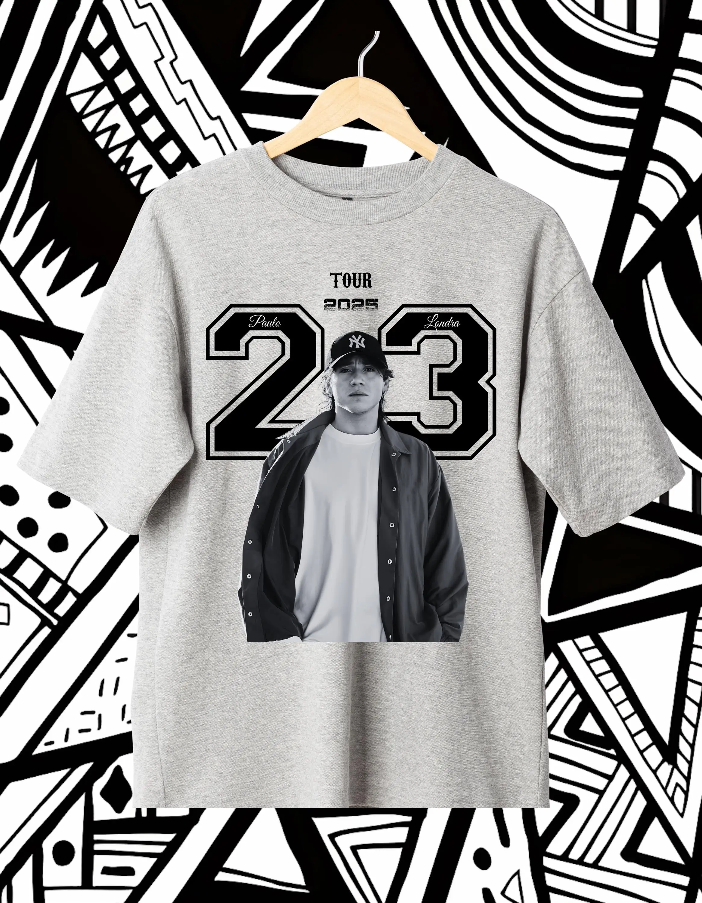 2025-26 الصيف الهيب هوب باولو لوندرا 100% القطن تي شيرت مطبوع قميص قصير الأكمام للجنسين الرجال النساء الرجال الأسود طاقم الرقبة عادية