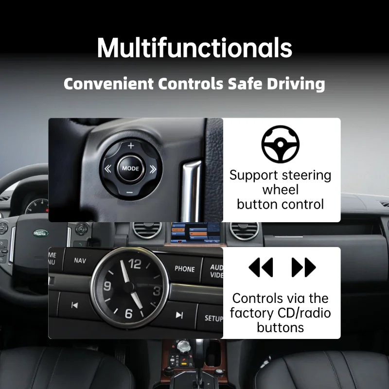 iPod Port Compatible with Land Rover, Range Rover, Discovery 4, and Jaguar Models; Bluetooth Adapter with AptX-HD Support view 2