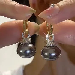 Exquisite Zircon Long Tassel Golden Earrings for Women Fashionable Personalized Prom Accessories Party Jewelry Anniversary Gifts