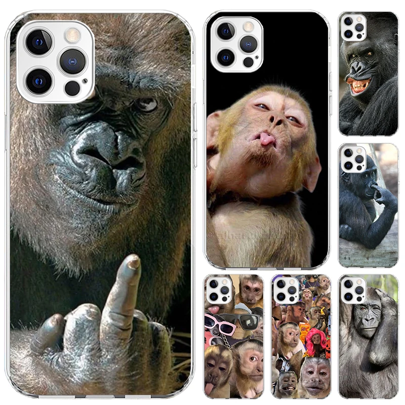 Monkey Memes Phone Case For Samsung Galaxy S26 S23 S24 S22 S25 Ultra Plus Cover For Galaxy S25+ S24+ S23+ S26+ S22+ Shell Fundas
