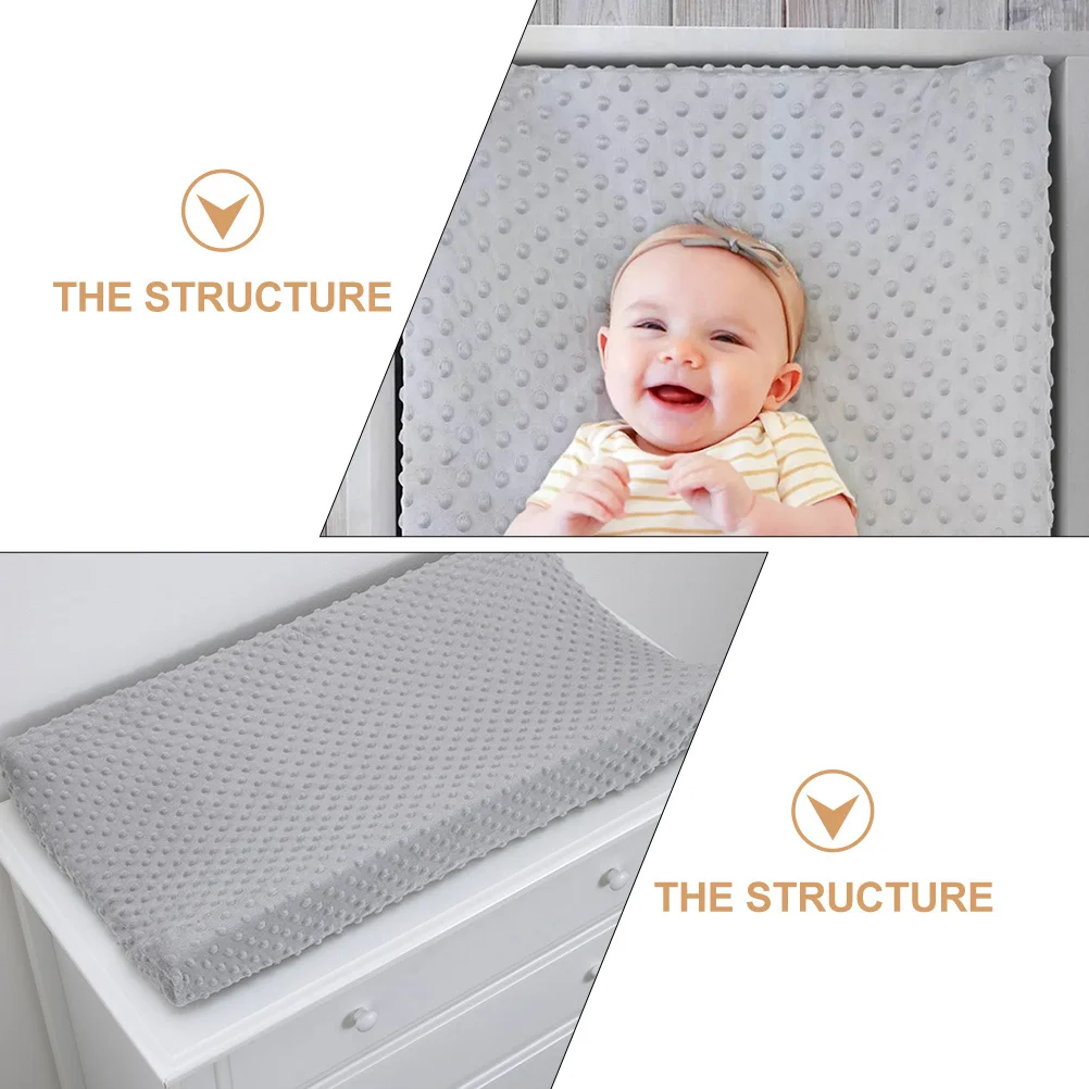 2pcs Changing Pad Cover For Baby Infant Toddler Polyester Diaper Changing Table Protector Washable Reusable Nursery Bedding Set
