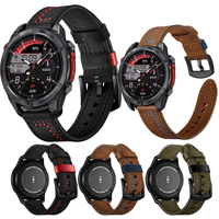 Quick Release Leather Watchbands for Zeblaze Stratos 4 Smart Watch Casual Belt Strap Soft Bracelet Wrist Watch Band