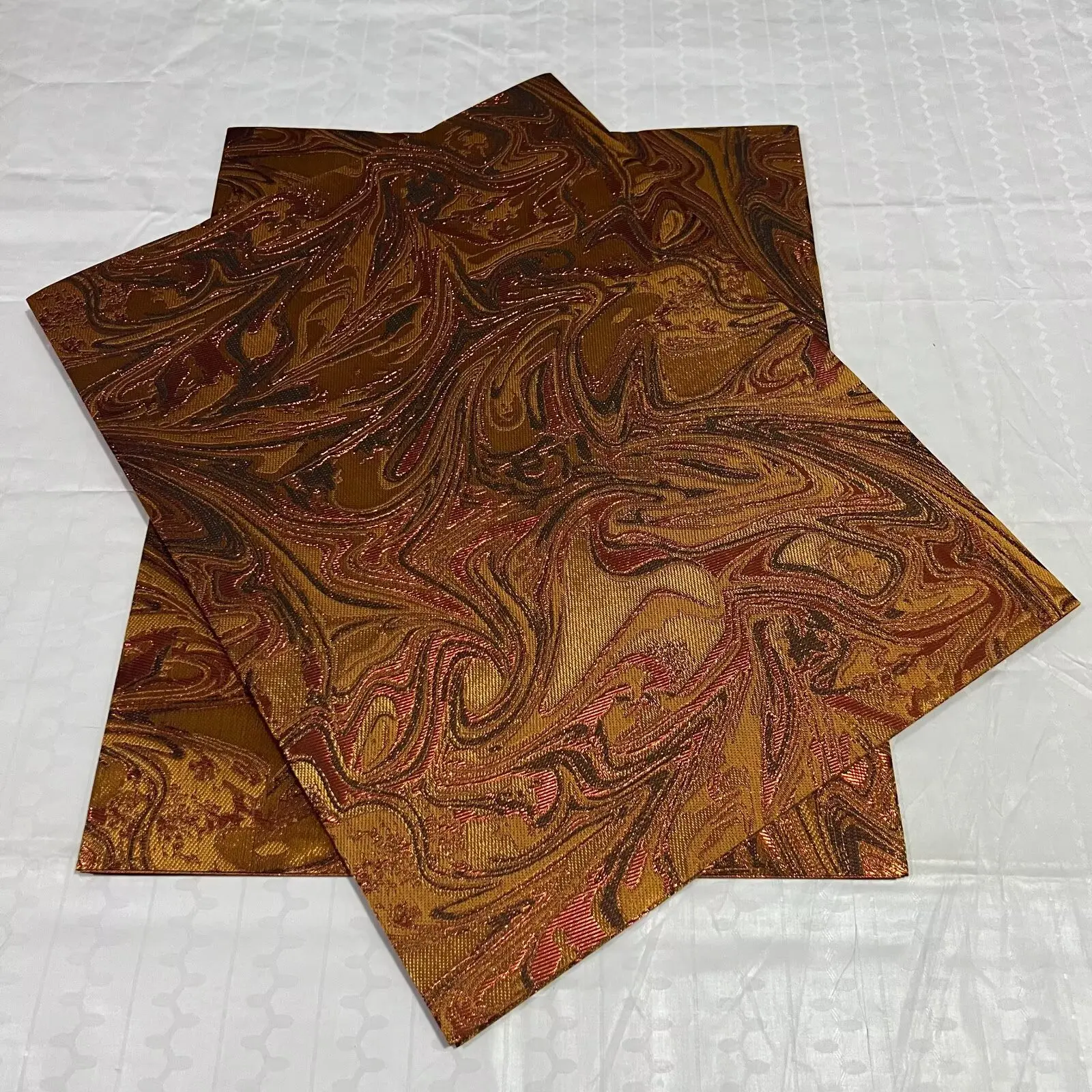 New Gold African 3D Sego Headtie Headscarf  New Style High Quality 2pcs/Bag Nigeria Sego Head Tie Wrapper For Marriage ASO EBI