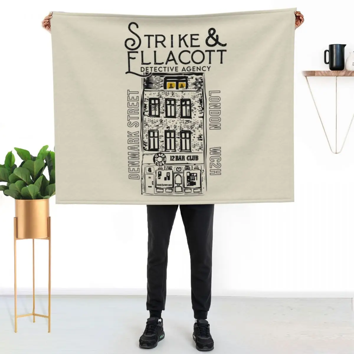 Cormoran Strike Throw Blanket couch cozy soft plush fuzzy picnic outdoor blanket