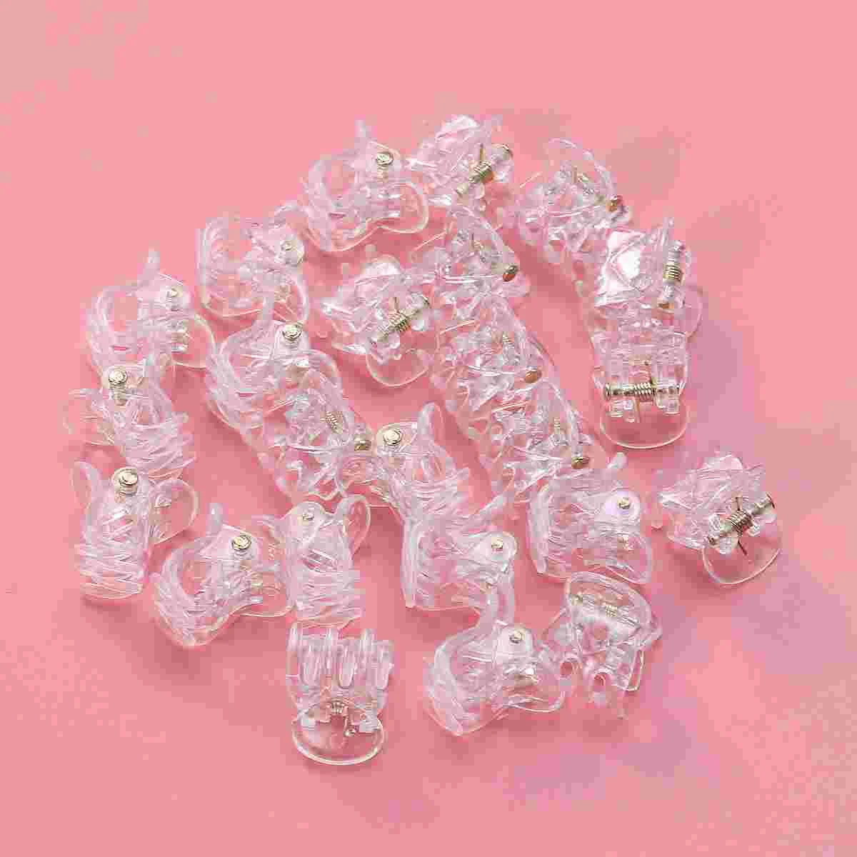 

24 Pcs Women Pearlescent Hair Claws Girl Clips Chunky Jaw Accessories for Girls