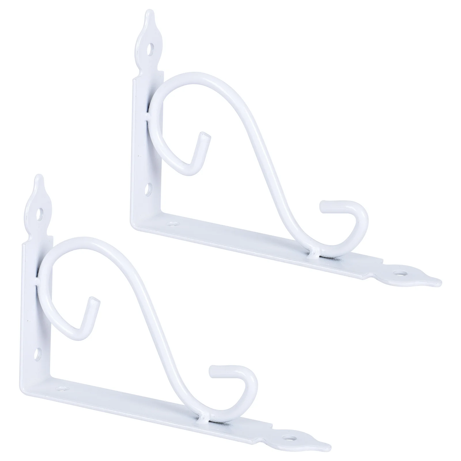 

2Pcs Wall Shelf Support Iron Triangle Brackets Heavy Duty Shelf Fixing Brackets Sturdy Rustic Style for Living Room Bedroom