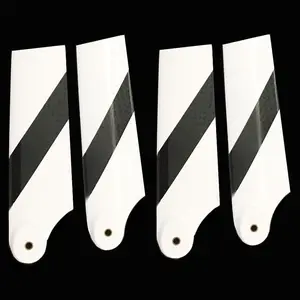 2 Pasang DIY RC Align Trex 550 600 Aksesori Helikopter Bilah Rotor Ekor Serat Cabon 92mm Bilah Rotor Ekor Serat Cabon 6 suku cadang trex 550 penjualan terbaik - №