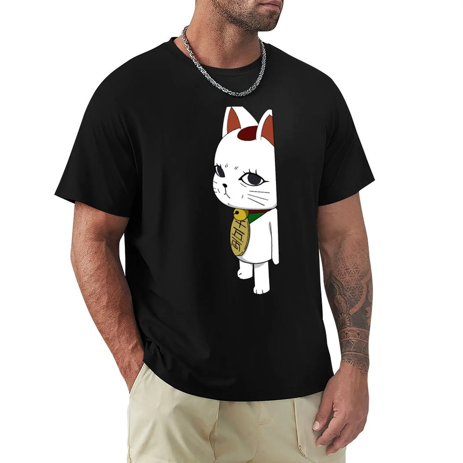 

Turbo Granny Dandadan Cat T-Shirt kawaii clothes blue archive t shirt men 100℅ cotton