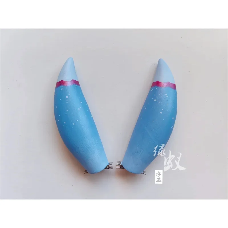 Игра Genshin Impact Sigewinne Рога Головной убор Прически Косплей Реквизит Аксессуары Заколка для волос 5; c, 8'z, 6,k;