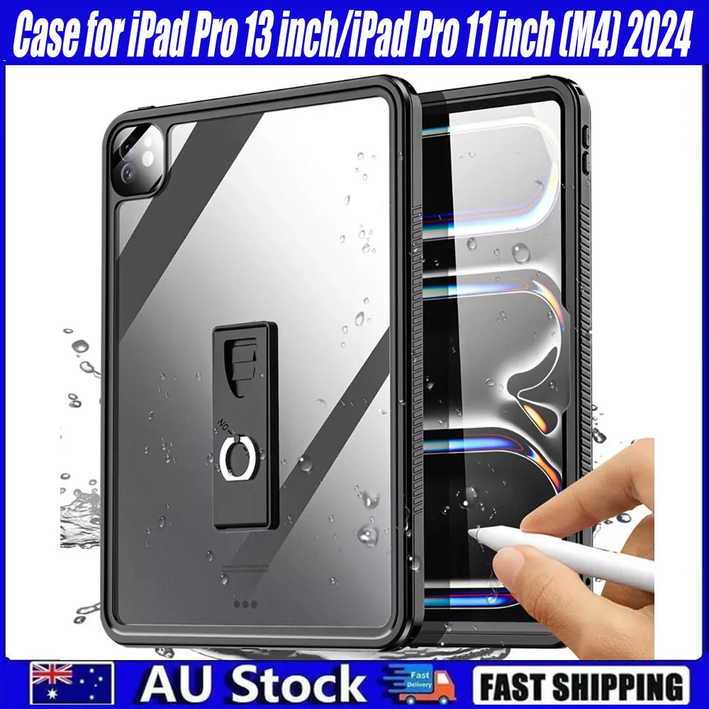 Case for iPad Pro 13 inch/iPad Pro 11 inch (M4) 2024 Waterproof Shockproof Cover