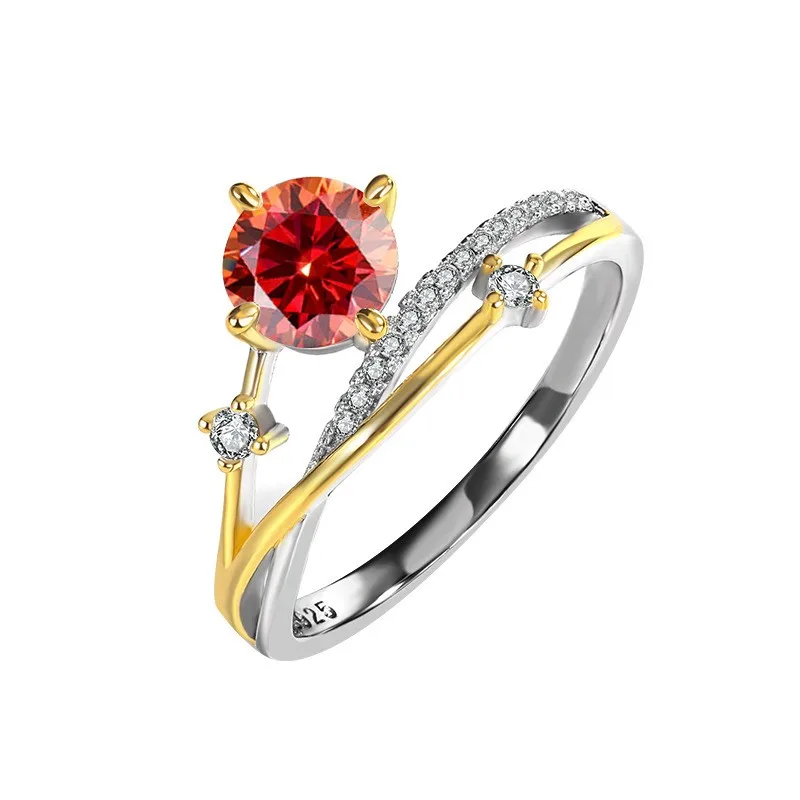 

QCJ027 Lefei модное модное роскошное классическое бриллиантовое кольцо с муассанитом цвета звезды Корона обручальное кольцо подвески женское серебро s925 ювелирные изделия