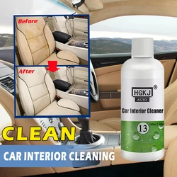 cuero liquido reparar cuero HGKJ 13-espray de reparación de cuero líquido para Interior de coche, limpieza en seco de plástico, acondicionador automático, limpiador de espuma diluida 1:8