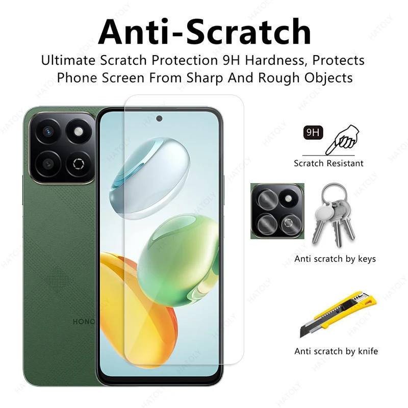 For Honor X7c 4G Screen Protector HD Clear Protective Film For Honor 200 Smart Camera Lens Protector For Honor Play 60 Plus