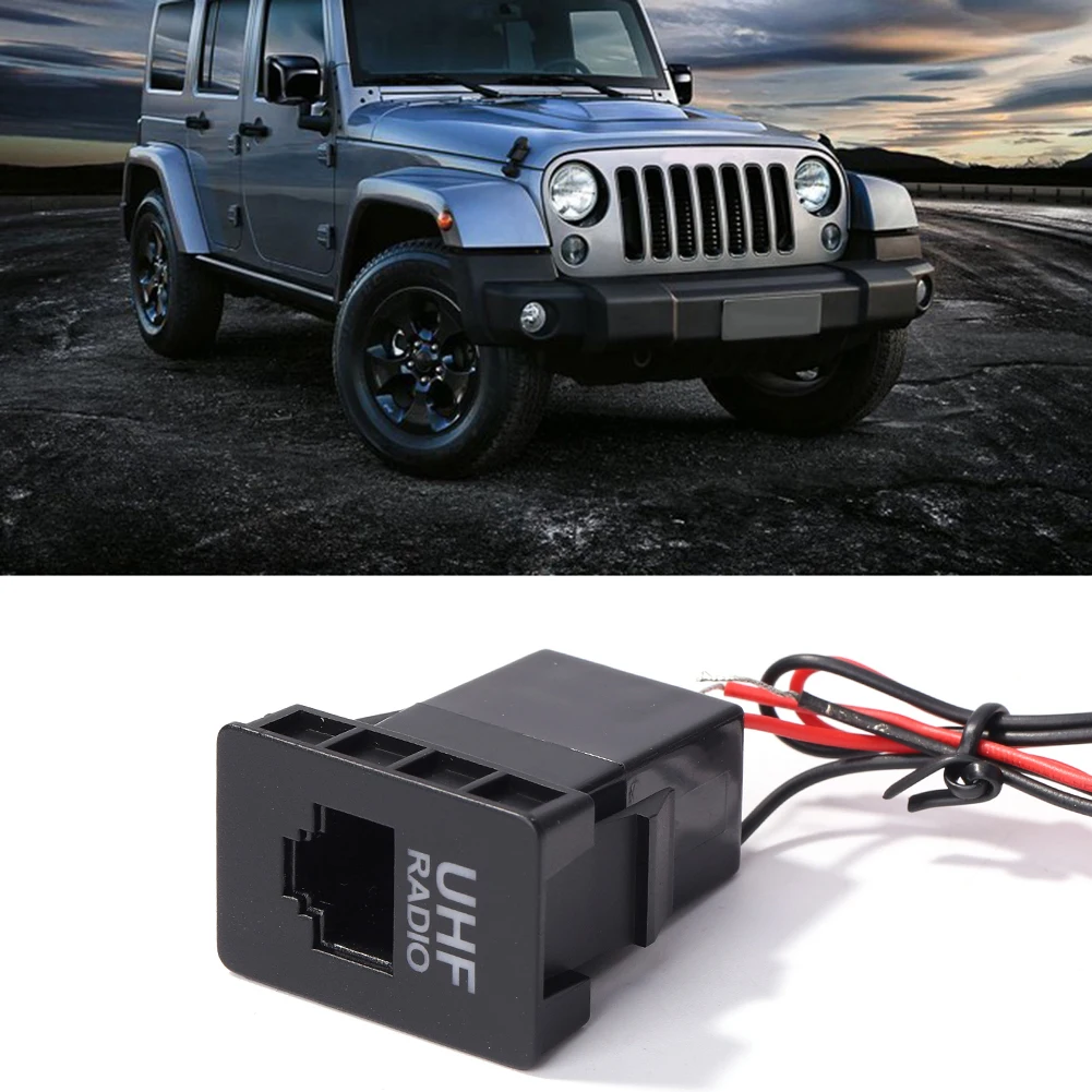 فارغة RJ45 ميكروفون Mic محول القابس UHF راديو تمرير من خلال موصل RJ45 UHF راديو تمرير من خلال موصل اكسسوارات السيارات