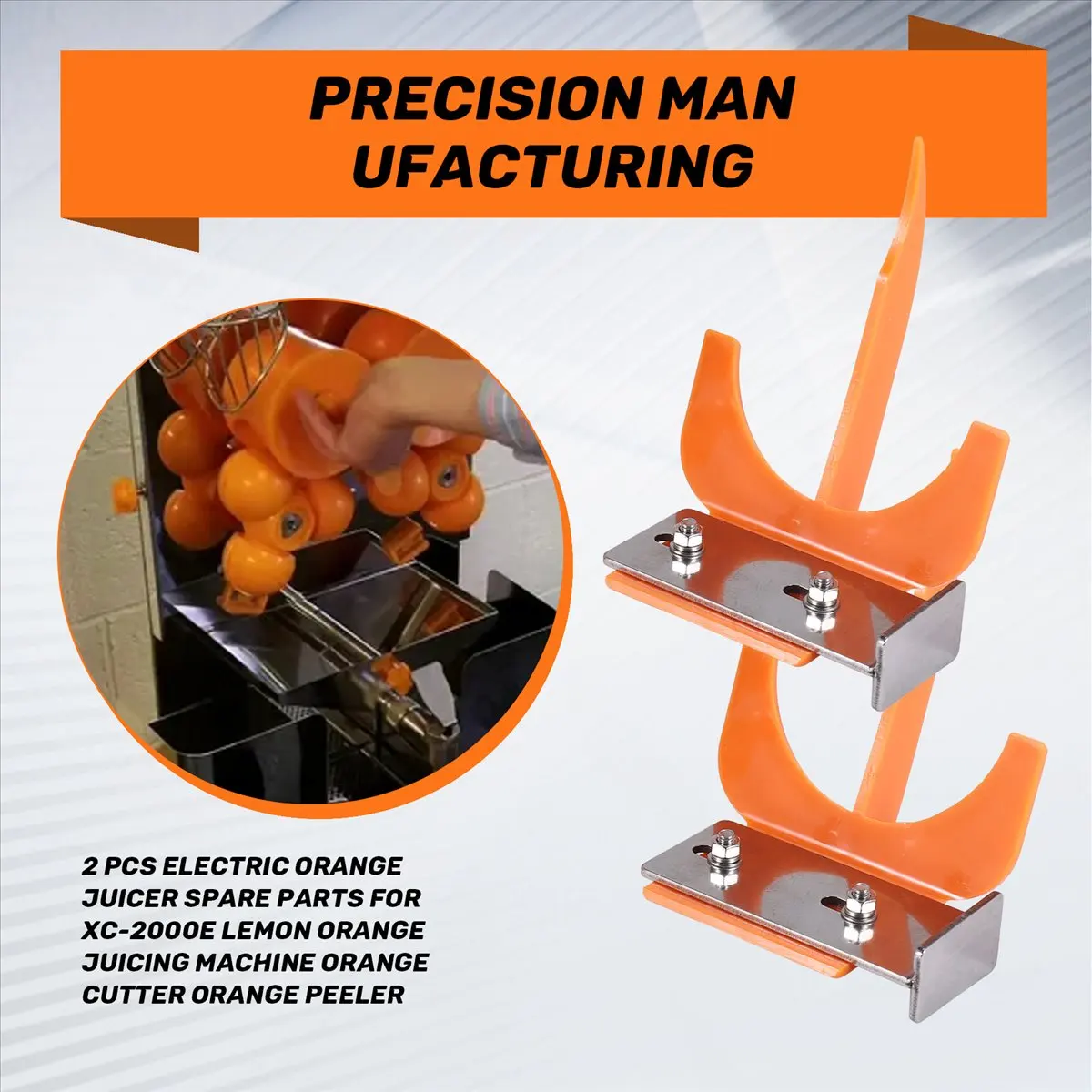 (AT52) 2 Pcs Electric Orange Juicer Spare Parts for XC-2000E Lemon Orange Juicing Machine Orange Cutter Orange Peeler