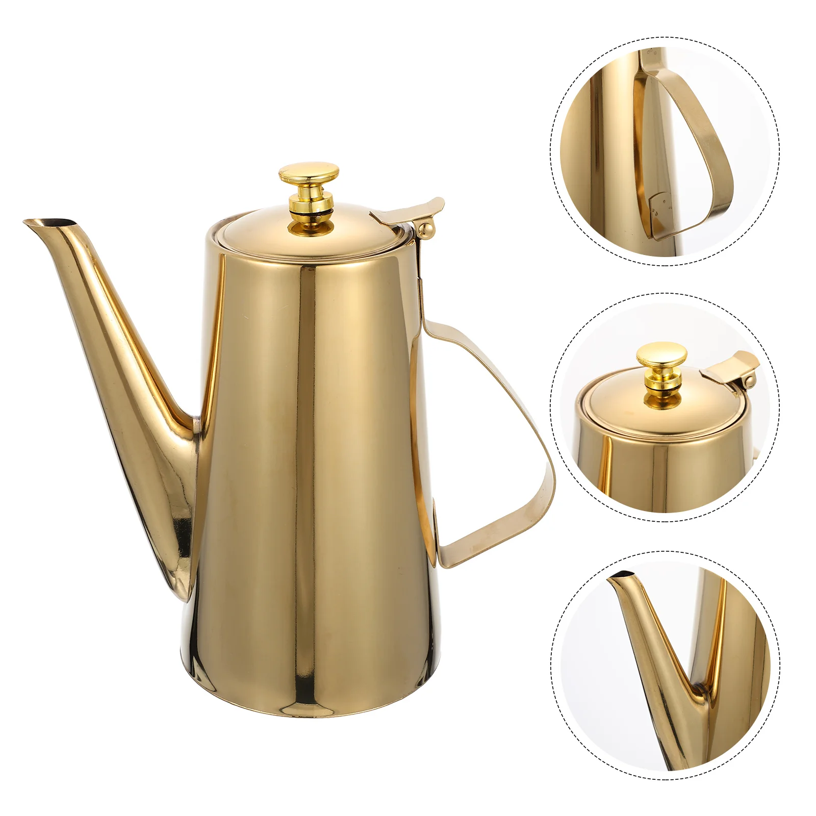 

Stainless Steel Cold Water Jug Oil Storage Bottle Kettle Soy Sauce Dispenser Lemons Olive Multi-function Pot Teapot