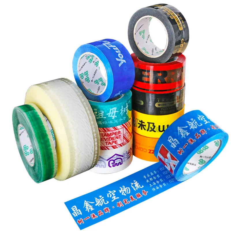 10 pieces（custom）Custom Printed Bopp Adhesive Packaging Tape Heavy Duty Color Packing Tape Carton Sealing Package Tape