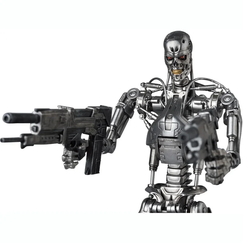 In Stock Medicom Toy Mafex Terminator 2 Judgment Day Skeleton Robot Action Figure Model Toys