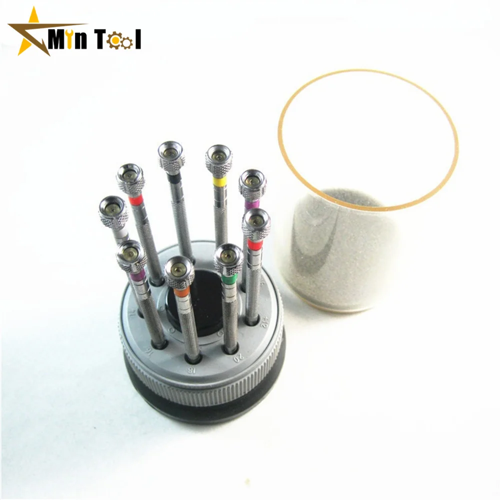 Imagem -02 - Precisão Chave de Fenda Conjunto Relógio Kit Ferramenta de Reparo para Relojoeiro Relógio Óculos Lâmina Plana Assort Entalhado Ferramenta Mão Peças