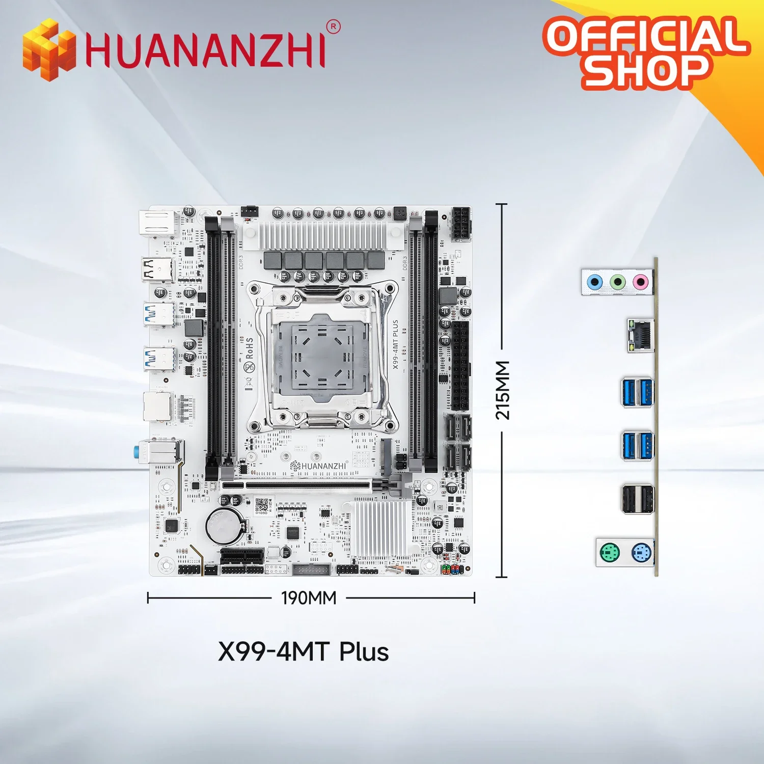 HUANANZHI X99-4MT PLUS LGA 2011-3 Xeon Motherboard DDR3 NVMe SATA