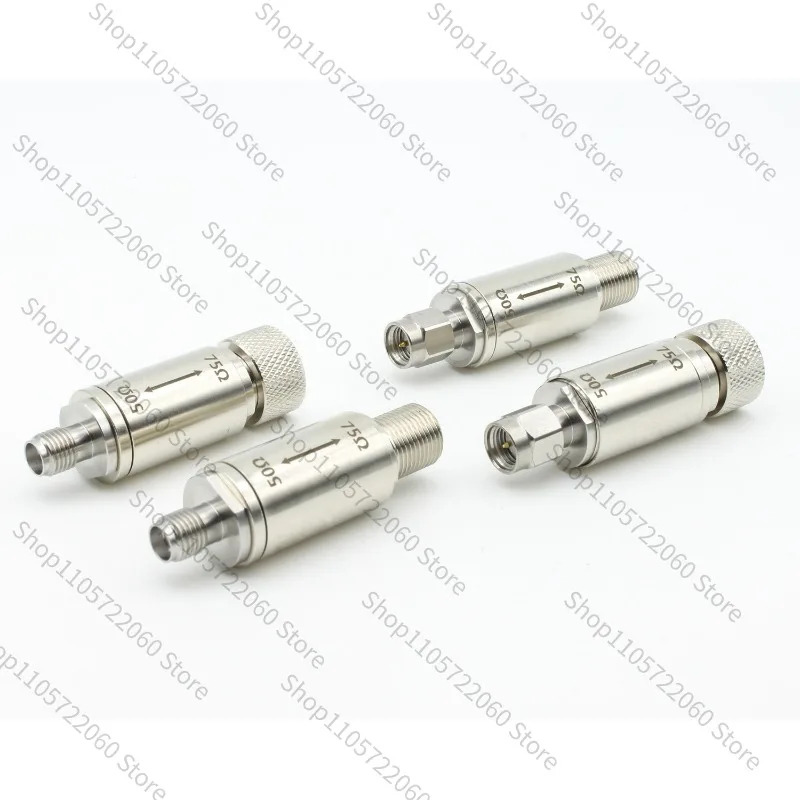 For   50Ω 75Ω RF Impedance Transformer SAM To F Coaxial Adapter Cable TV Test Equipment Matching Connector