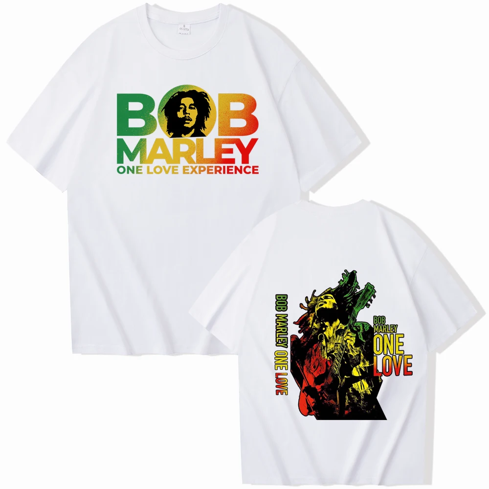 Bob Marley  2024 T-Shirts Unisex Harajuku O-Neck Short Sleeve Popular Music Shirts Fans Gift