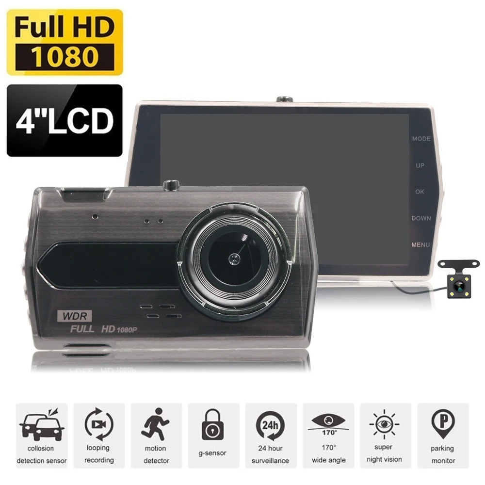 

Car DVR 1080P Full HD Dash Cam Vehicle Camera Driving Video Recorder Night Vision Auto Black Box Dashcam Car Camera Registrar