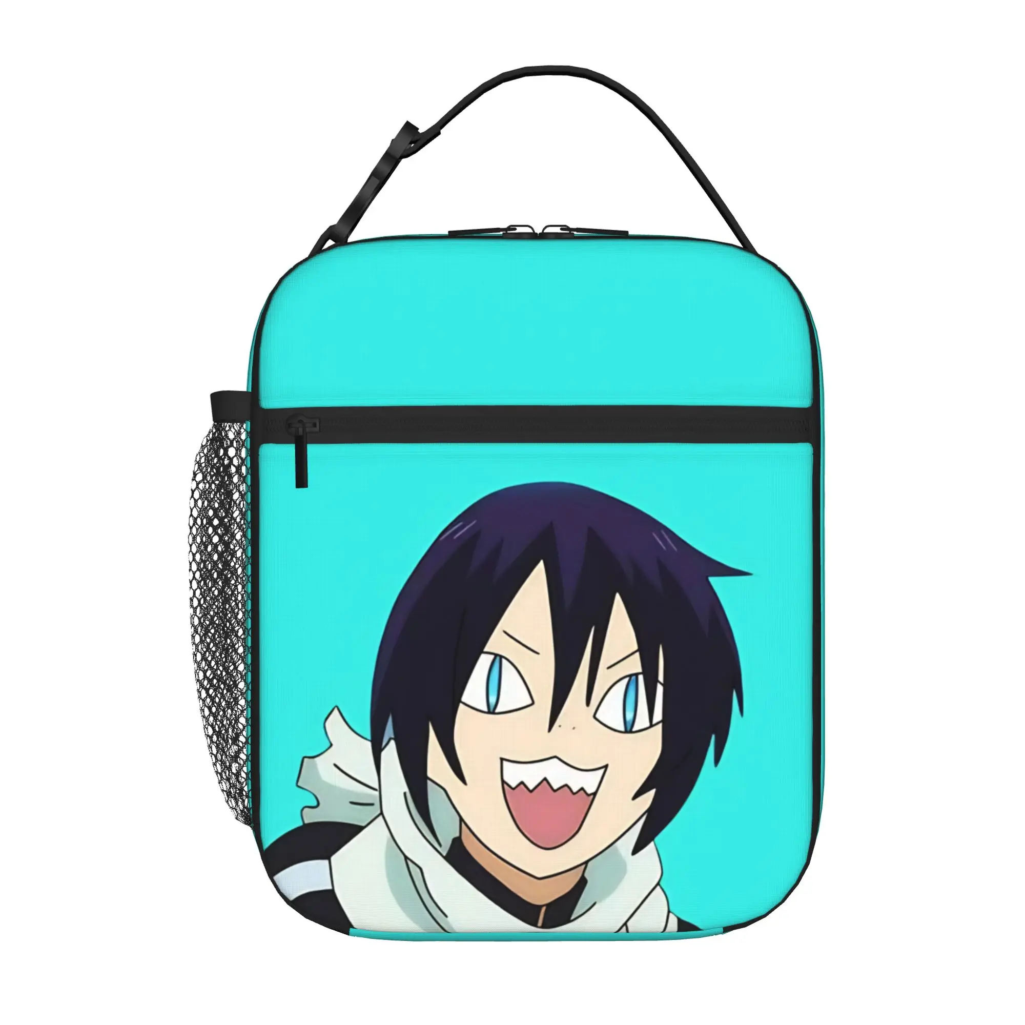 1 Piece For Students Food Container edgy teen boy  Portable Pocket Noragami Zipper Closure Aluminum Foil Food Pouch For Travel