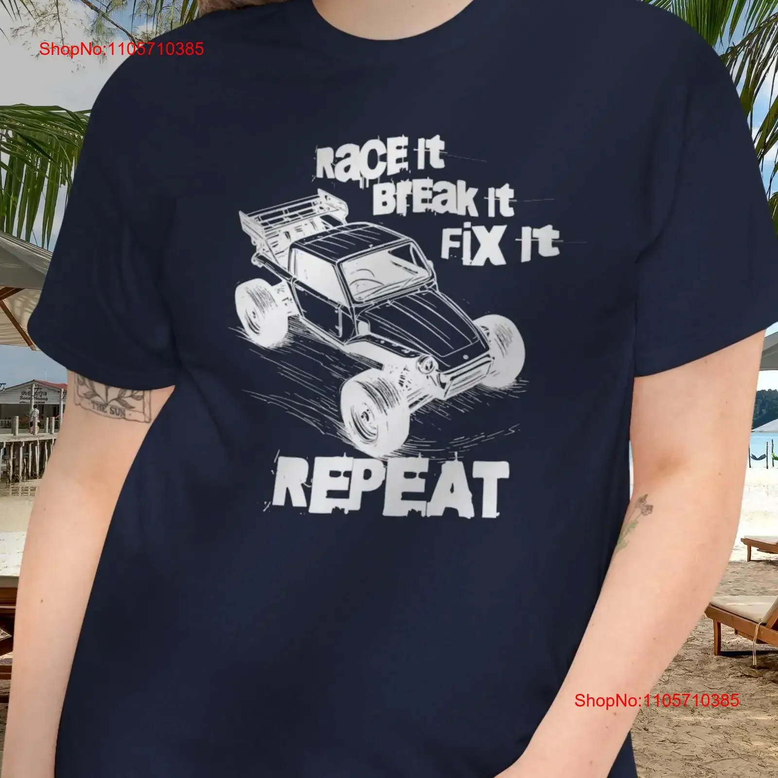 RC Car Race It Break Fix Fun T Shirt for Him Remote Control Driver Funny Radio Vehicle vintage Washed homme streetwear Casual