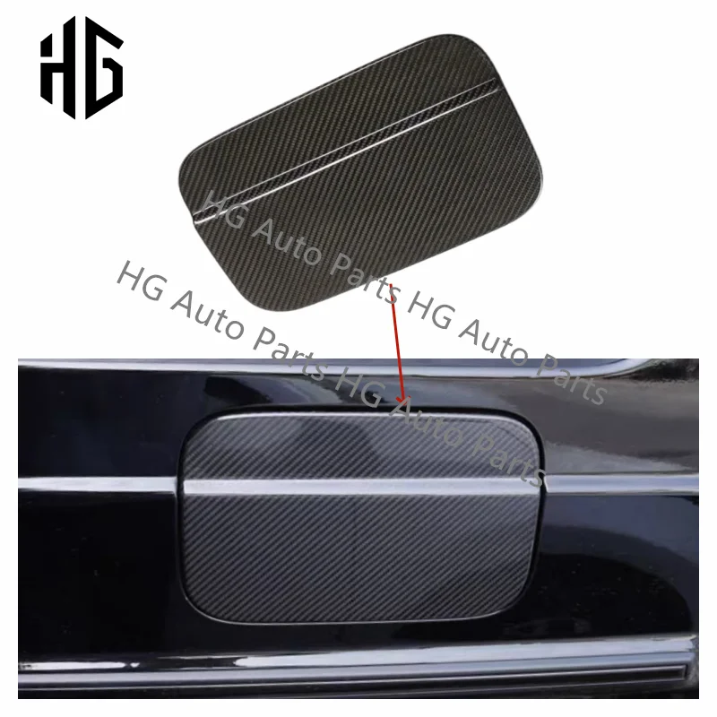 High Carbon Fiber Car Exterior Oil Fuel Tank Cap Cover Trim Sticker For Mercedes Benz G-Class W464 W463A G63 G500 G550 2019-2020