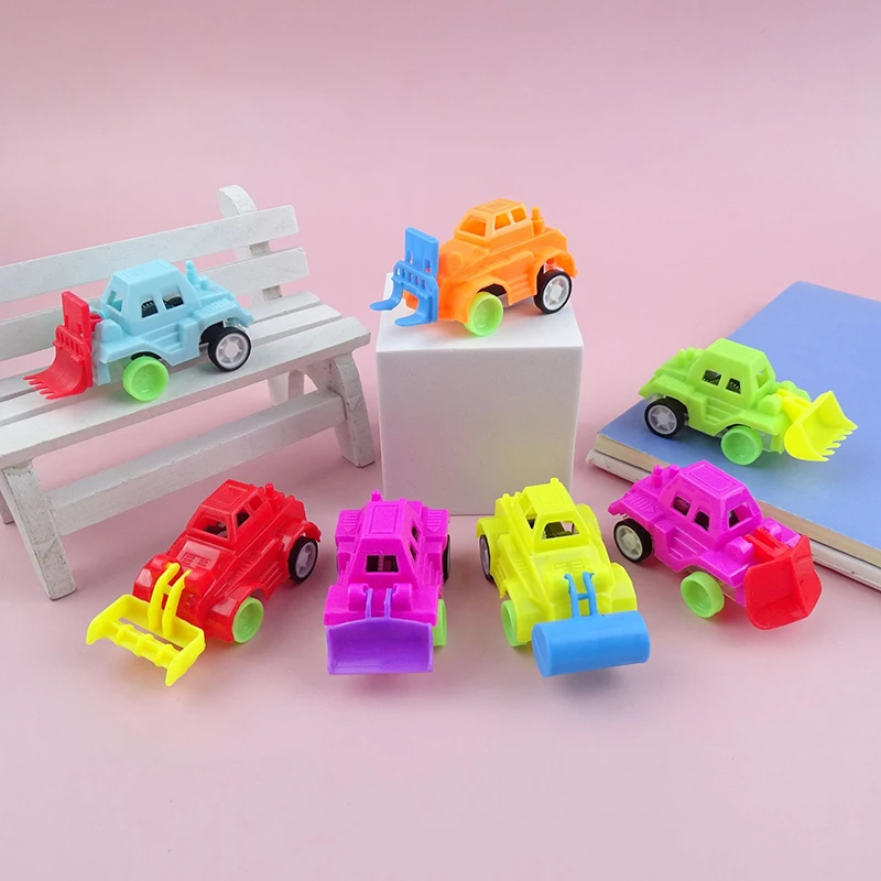 5 Stuks Mini-Engineering Auto 'S Effen Kleur Pullback Auto 'S Grappige Jongen Speelgoed Kinderen Puzzel Speelgoed Kids Leuke Vakantie Feest Verjaardagscadeau