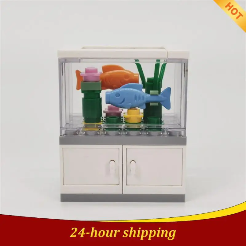 City Friend Furniture MOC Parts Tree Desk billiard Ball Sofa Wardrobe Bathroom Parts Building Block House Scenes Accessories