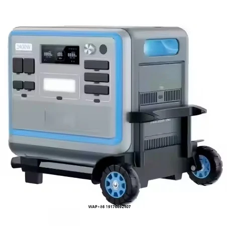 

2400W Solar Power Station Battery Portable Backup Generator for Home Car Includes LED Light for Emergency Situations