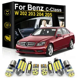 For Mercedes Benz W202 W203 W204 W205 C203 C204 S203 S204 S205 C Class 1993-2021 Accessories Car LED Interior Lights Canbus Kit