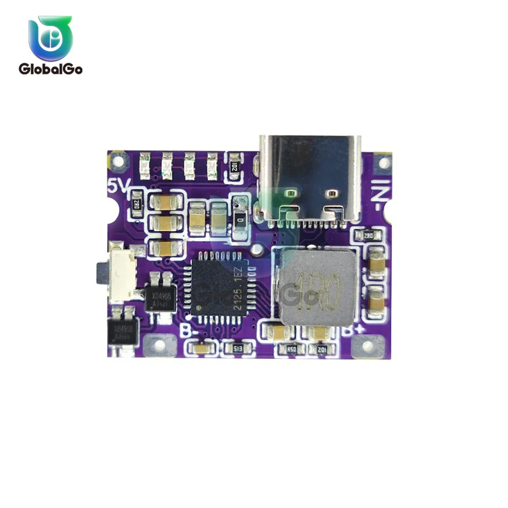 Tipo-C USB 5V 3.1A Boost Converter modulo di alimentazione Step-Up IP5310 accessori per Power Bank mobili con interruttore indicatore LED