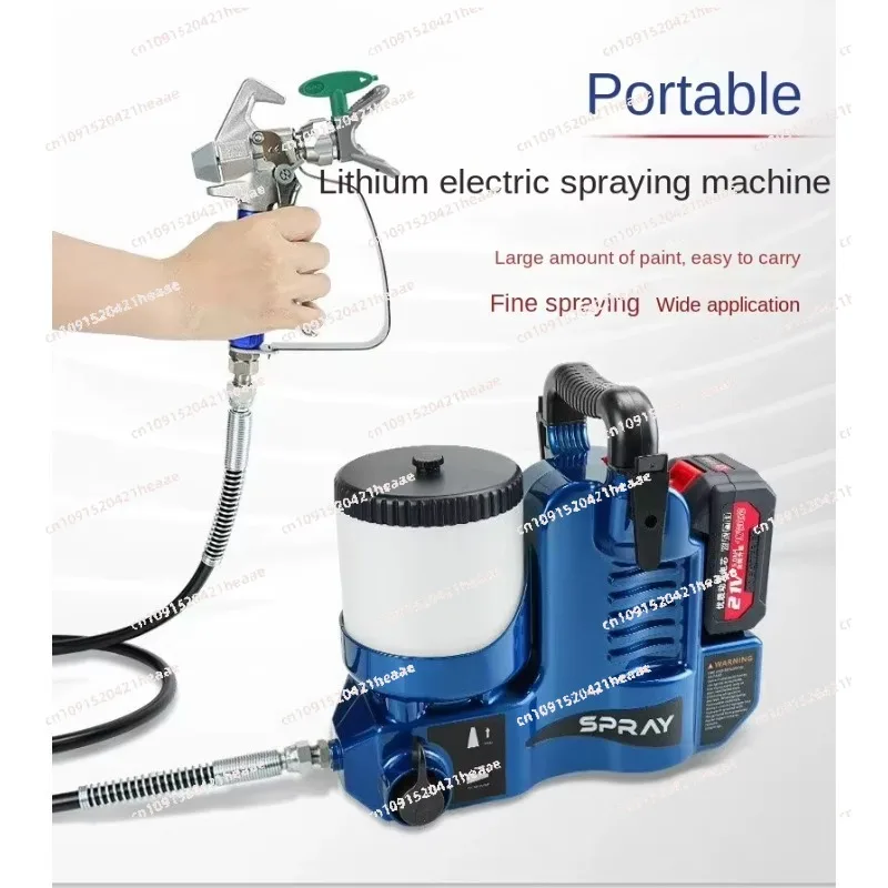 Suitable for Airless Sprayer Electric Paint Sprayer Lithium without  charger Small Backpack Style1.2L