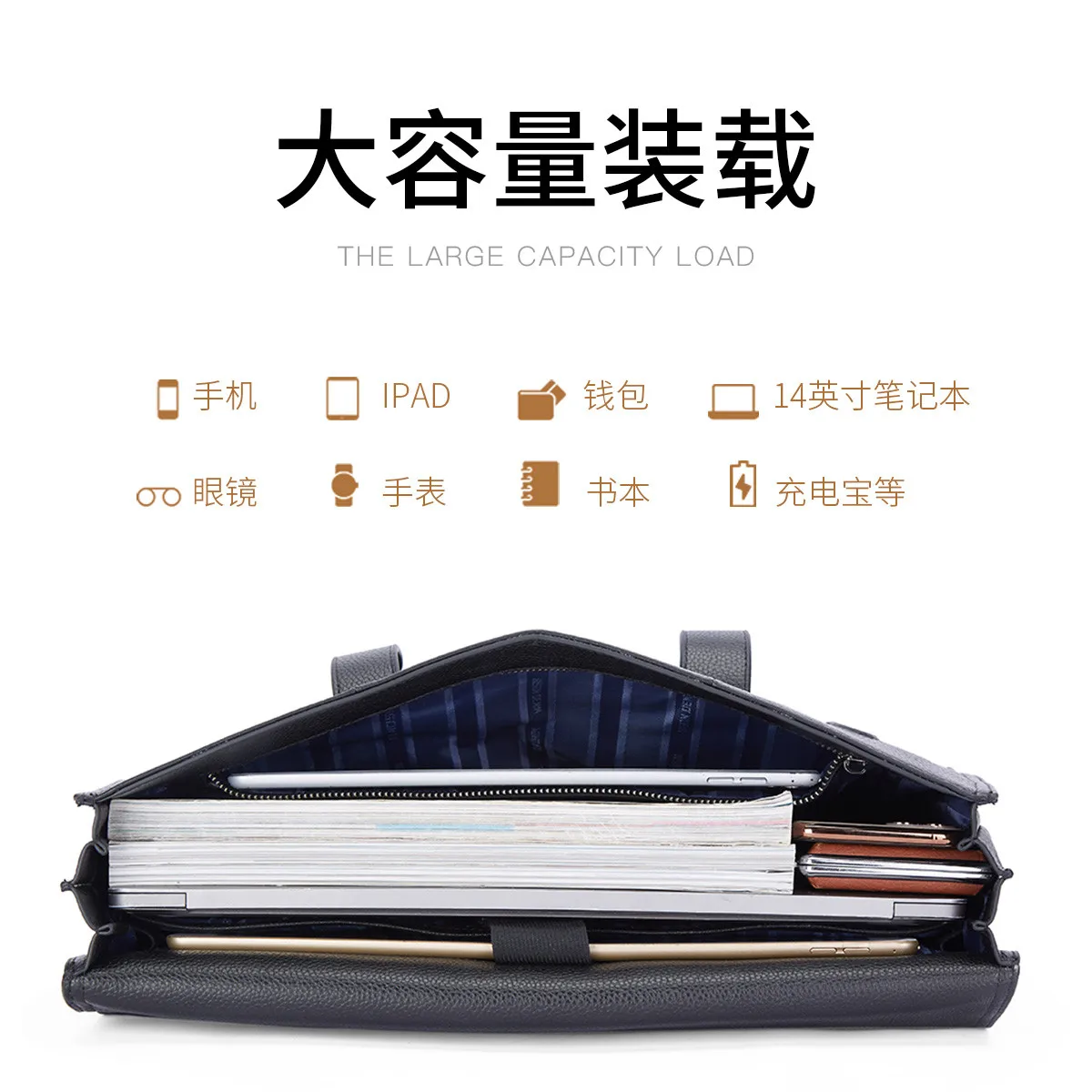 BISON DENIM New Designer Handbag Genuine Leather Cowskin Men Briefcase Business Work 14 inch Laptop Document Messenger Bag